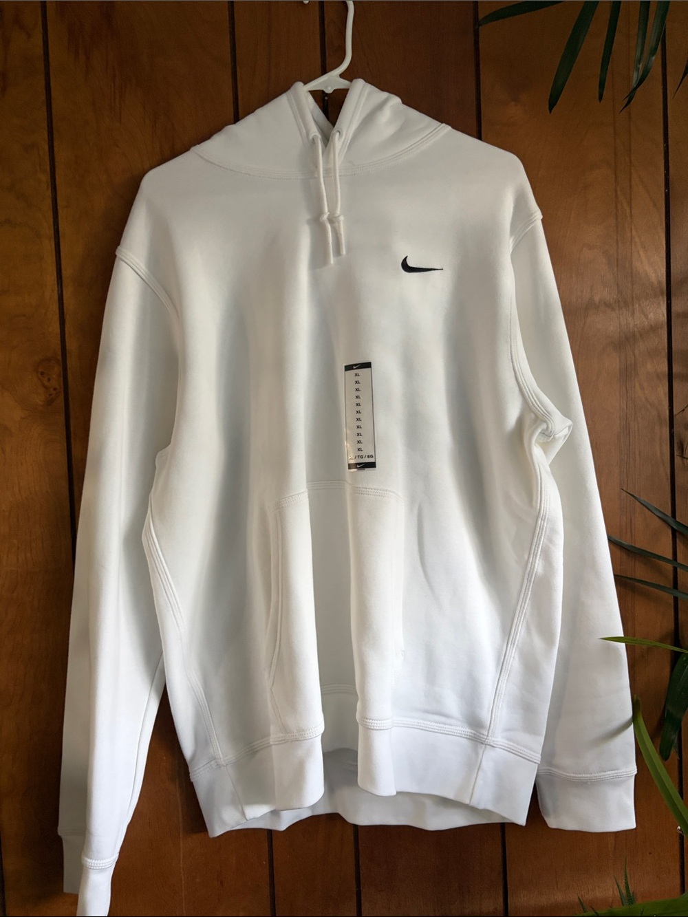 Nike White Men’s Hooded Performance Pullover